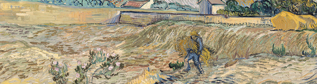 Enclosed Field With Ploughman  1889