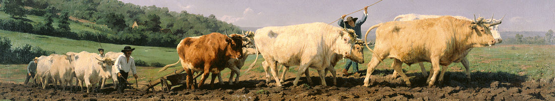 Ploughing in the Nivernais  1849