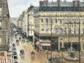 pissarro Rue Saint Honore dans l apres midi Effet de pluie 600