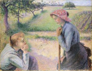 pissarro Two Young Peasant Women 600