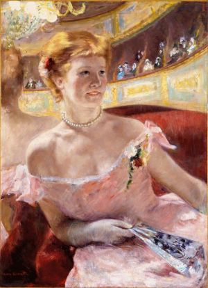 cassatt Woman with a Pearl Necklace in a Loge 600