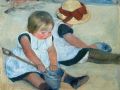 cassatt children playing on the beach 600