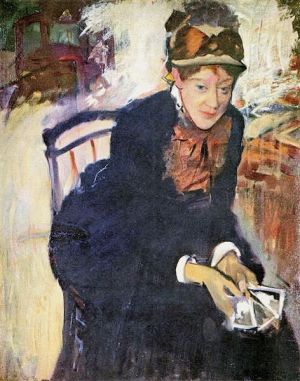 cassette portrait of miss cassatt holding the cards 600