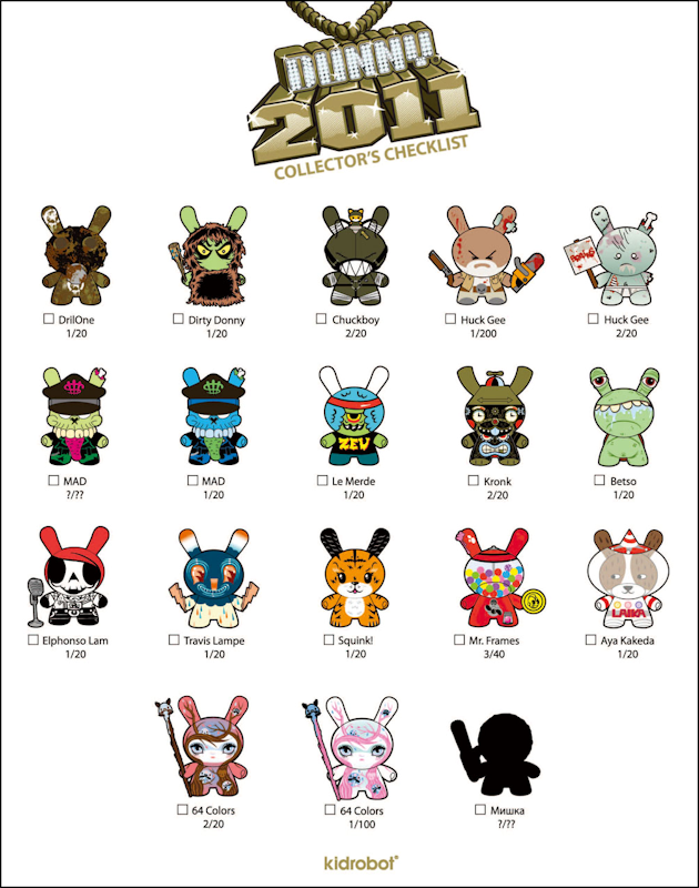 2011dunny collection checklist